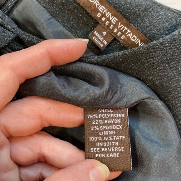 Adrienne Vittadini Gray Dress Sleeveless size 4 - Picture 12 of 13